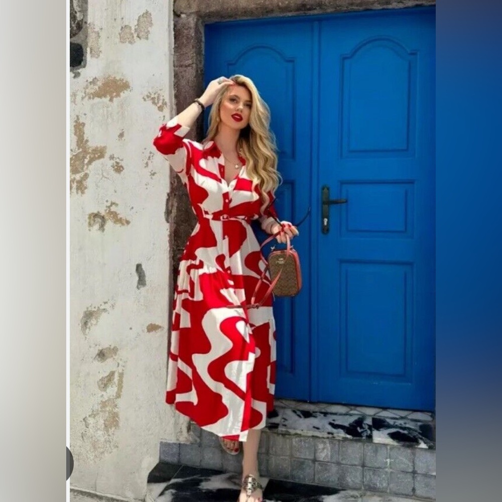 Zara Printed Dress ZW Collection. New With Tags.